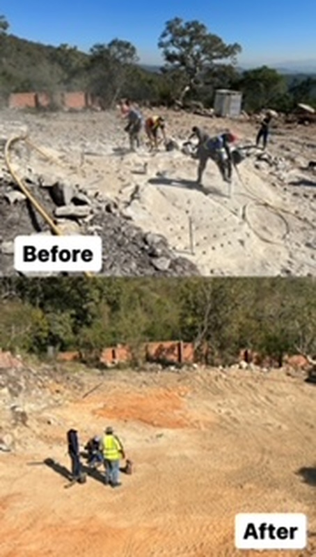 2023-06-1 Chemical breaking Boulder estate - Before & After